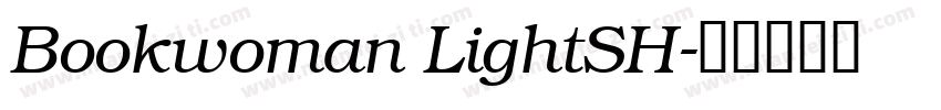 Bookwoman LightSH字体转换